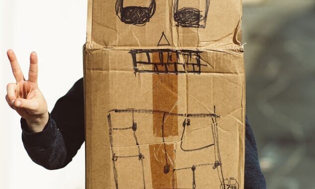 cardboard robot